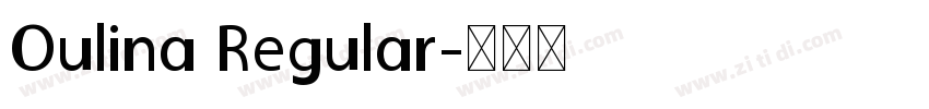 Oulina Regular字体转换